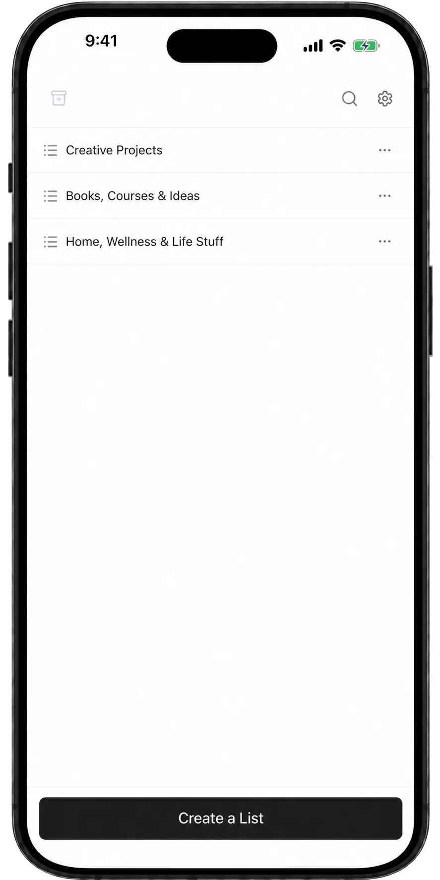Bloom Quest Tracker list overview
